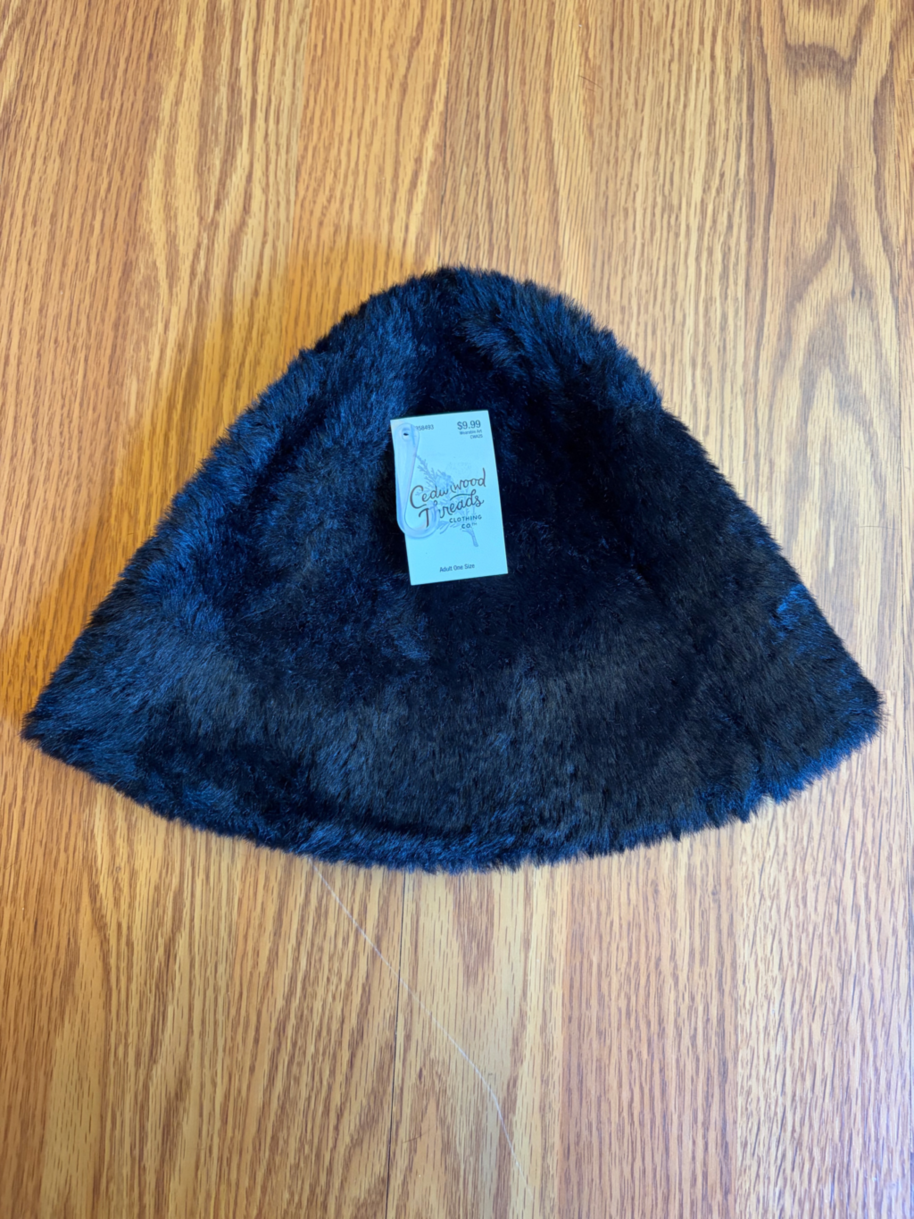 Nwt-Cedarwood Threads Faux Fur Black Hat